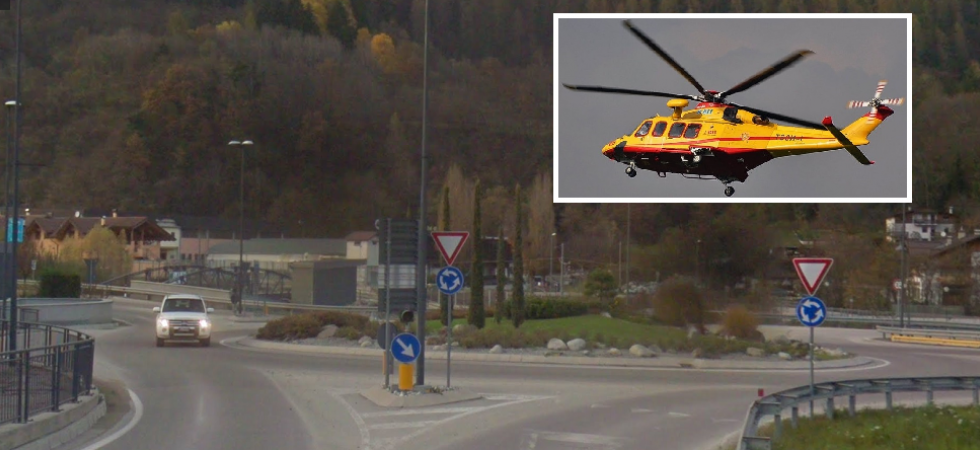 Cade con la moto e vola per diversi metri sull’asfalto, grave un motociclista